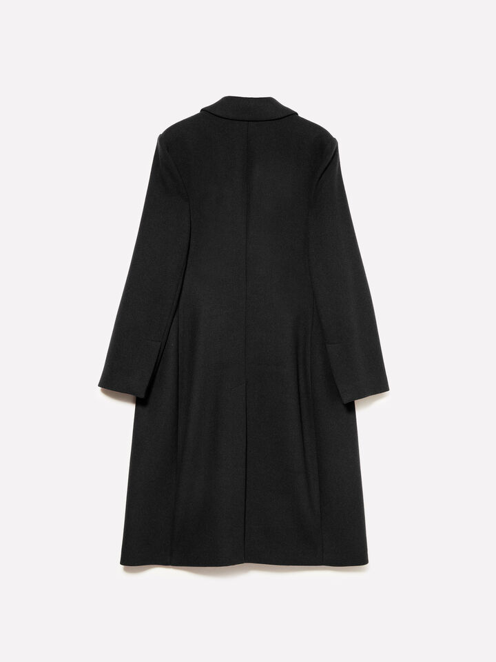 Manteau noir à simple boutonnage - manteaux pour femme - Noir | Sisley image number 2